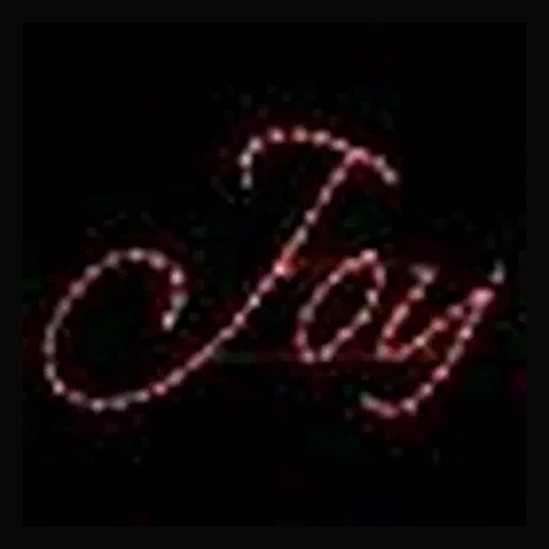 Joy LED Sign - Red (44")