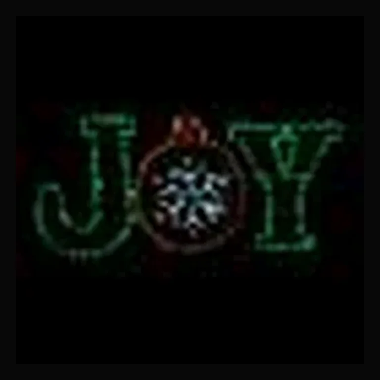 Holiday Joy with Snowflake Ornament LED Sign