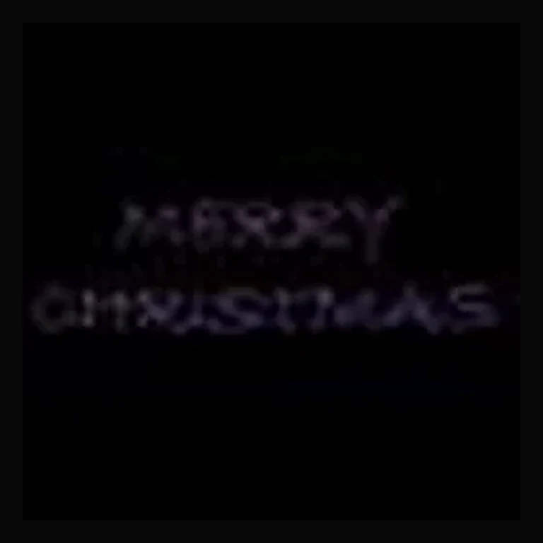 Merry Christmas Modern Script LED Sign - RGB