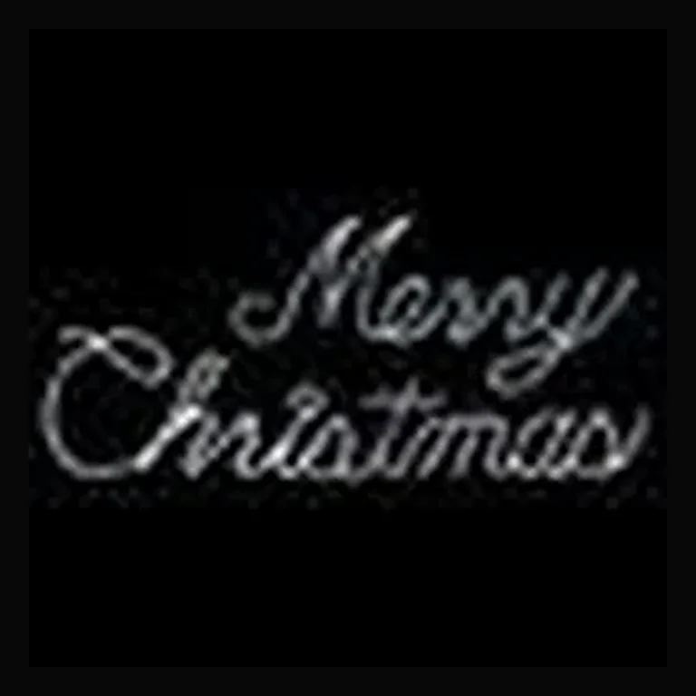 Merry Christmas LED Sign - White (55")