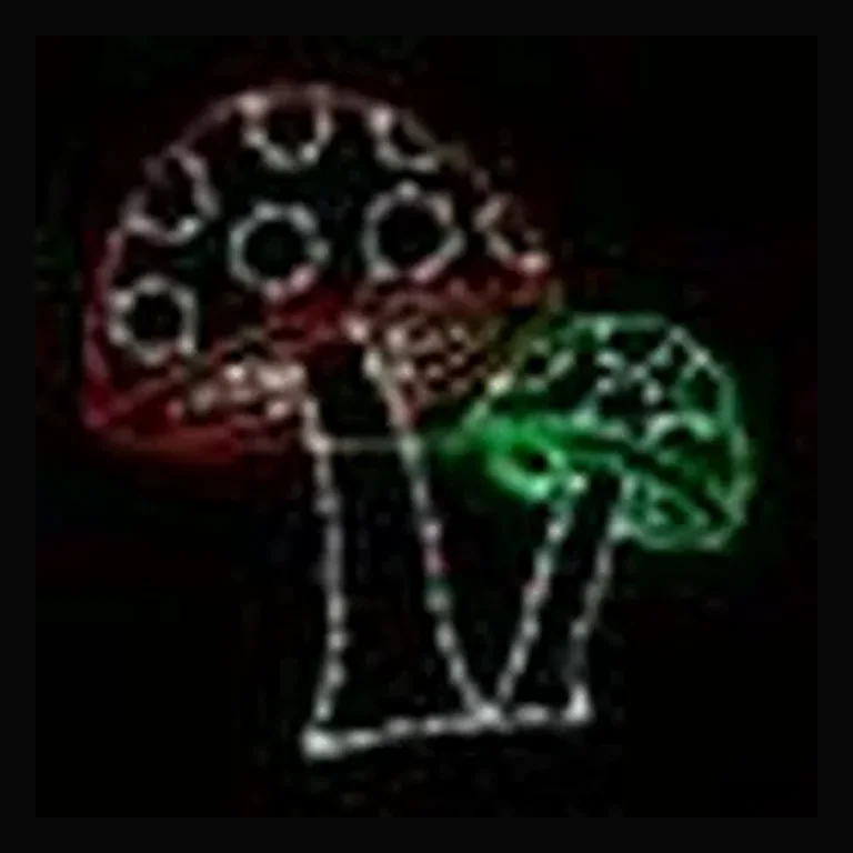 Double Mushroom LED Display