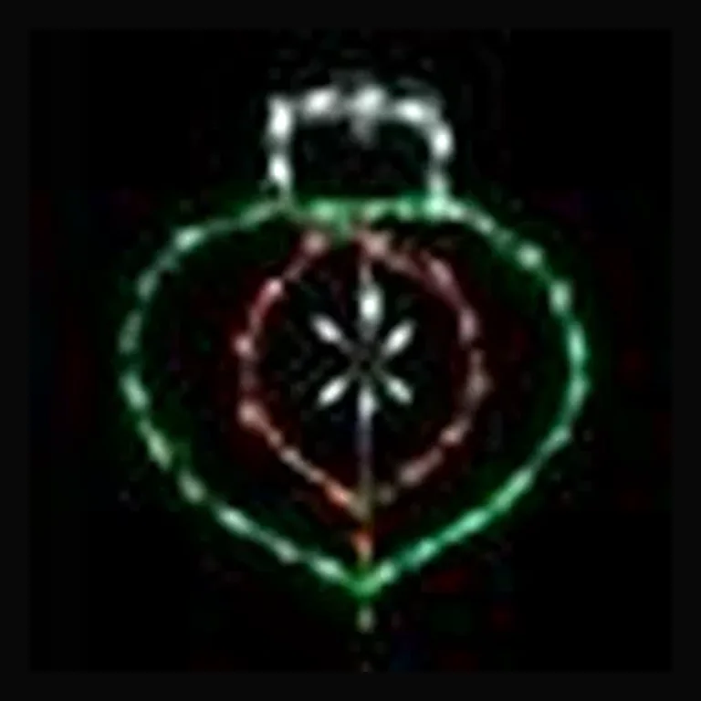 Hanging Onion Ornament LED Display - Red &