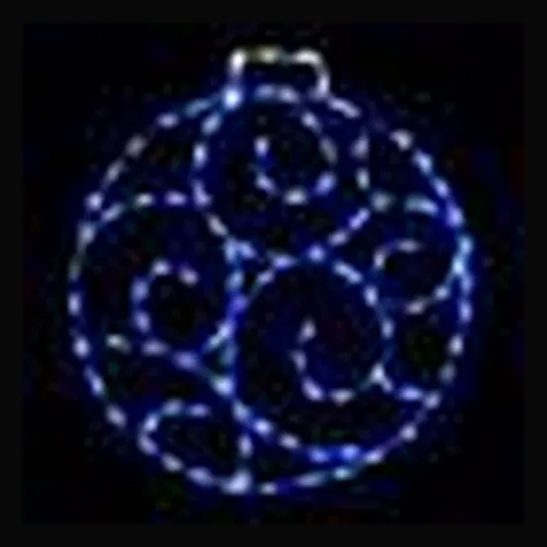 Scroll Ornament LED Display (28") — Blue