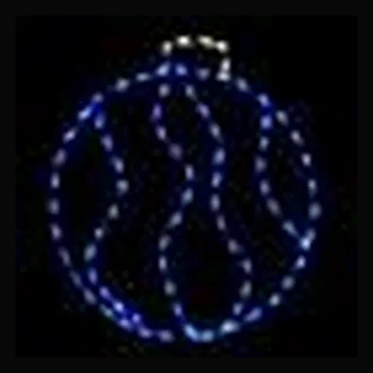 Swirl Ornament Small LED Display (28") — Blue