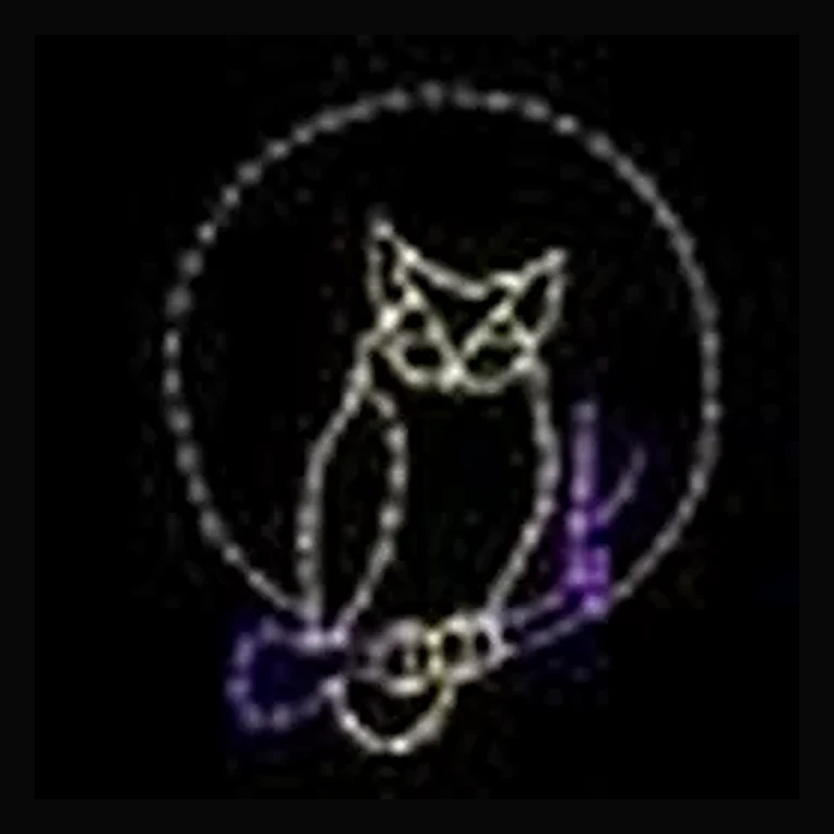 Owl on Tree Branch Halloween LED Display