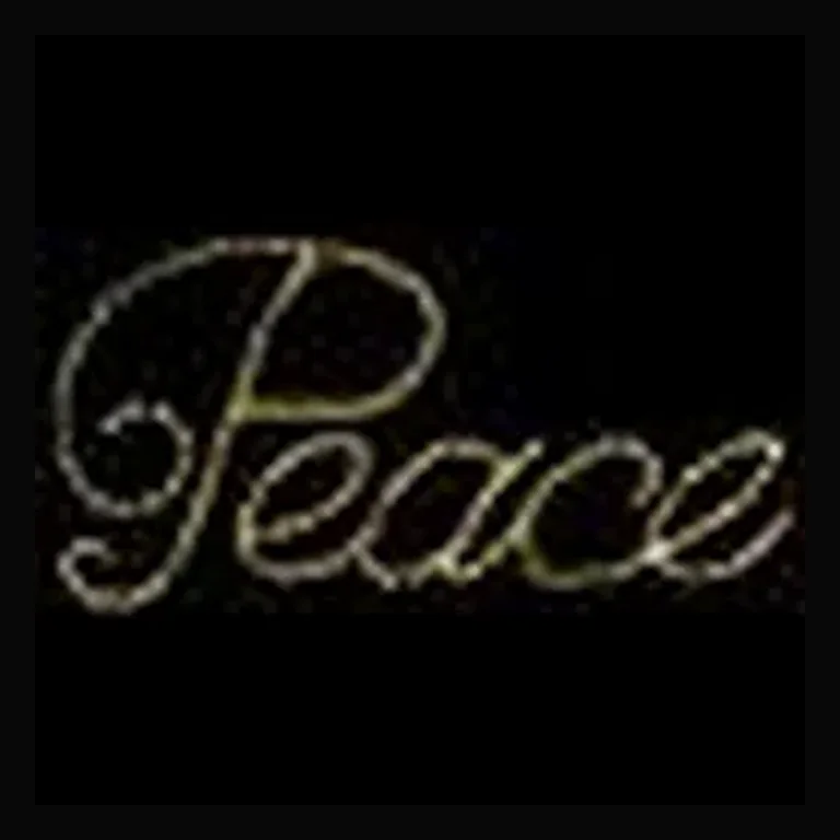 Peace LED Sign - Warm White (66")