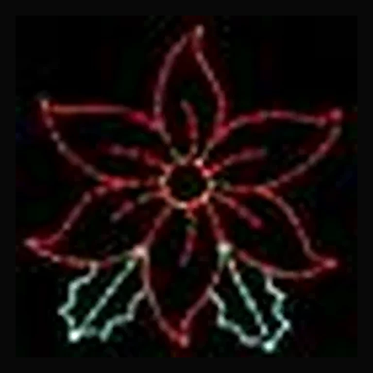 Poinsettia LED Display (47")