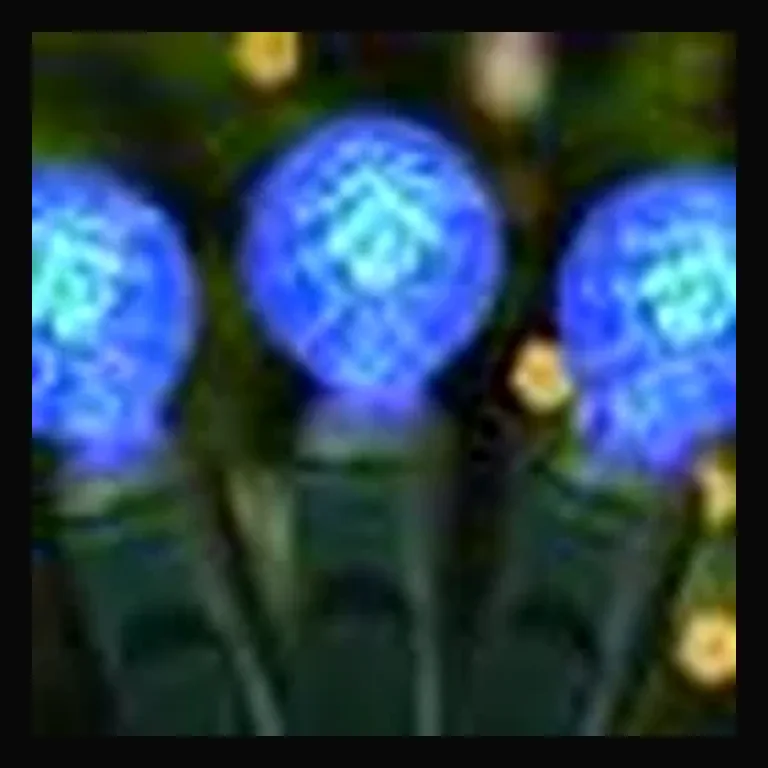 70 LED Raspberries - 35ft Strand — Blue