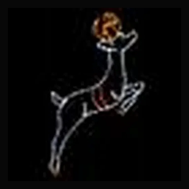 Leaping Reindeer LED Display (38")