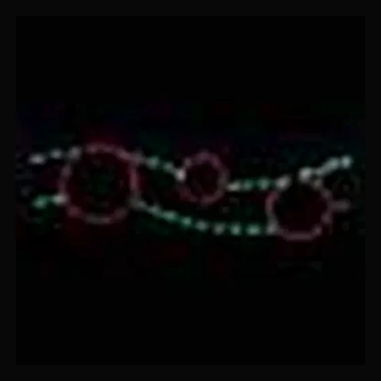 Ribbon Ornament Linkable - Red/Green (47")