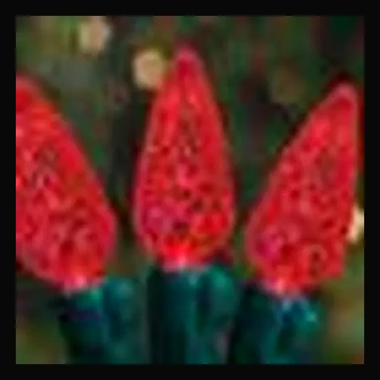 70's LED Strawberries - 35 ft — Red