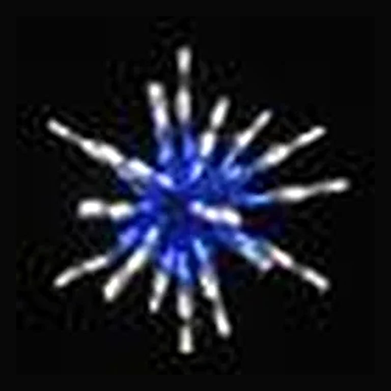 LED 12" Starburst — Blue/White