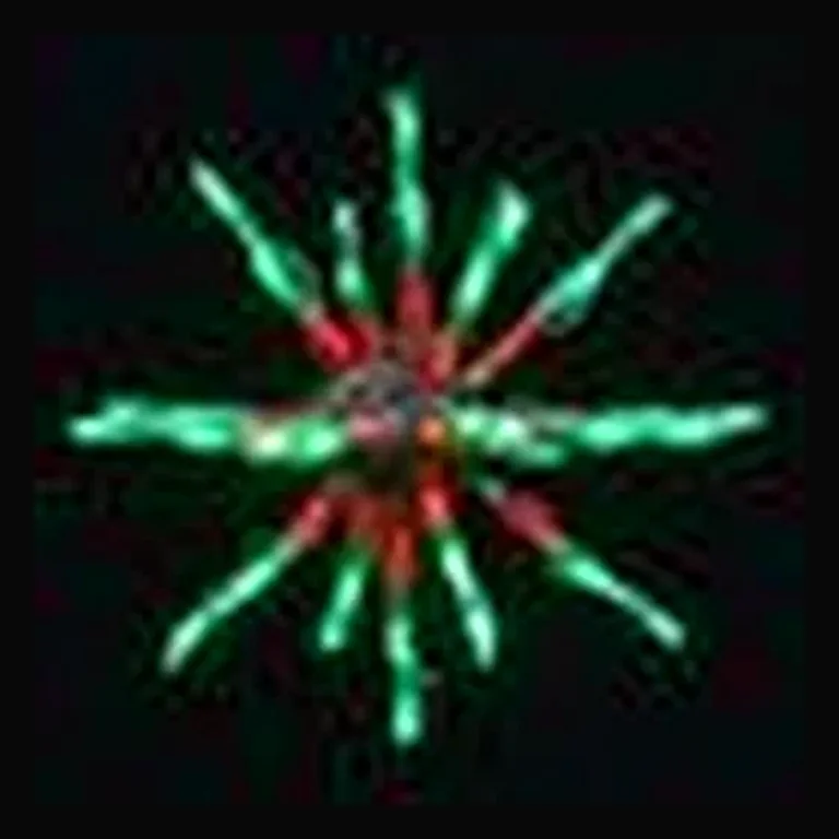 LED 12" Starburst — Red/Green