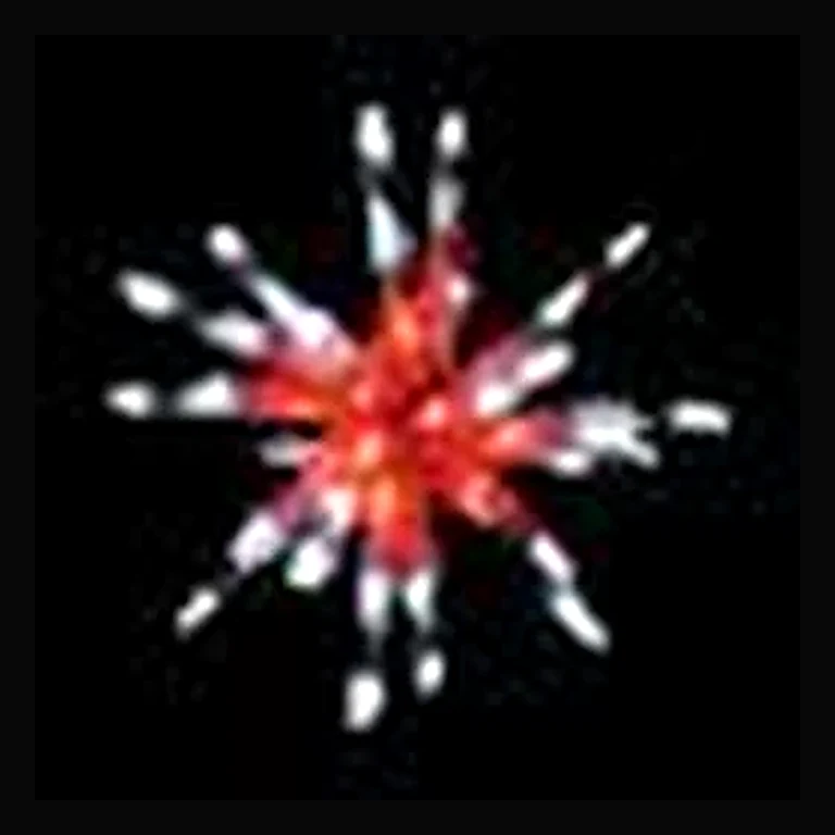 LED 12" Starburst — Red/White