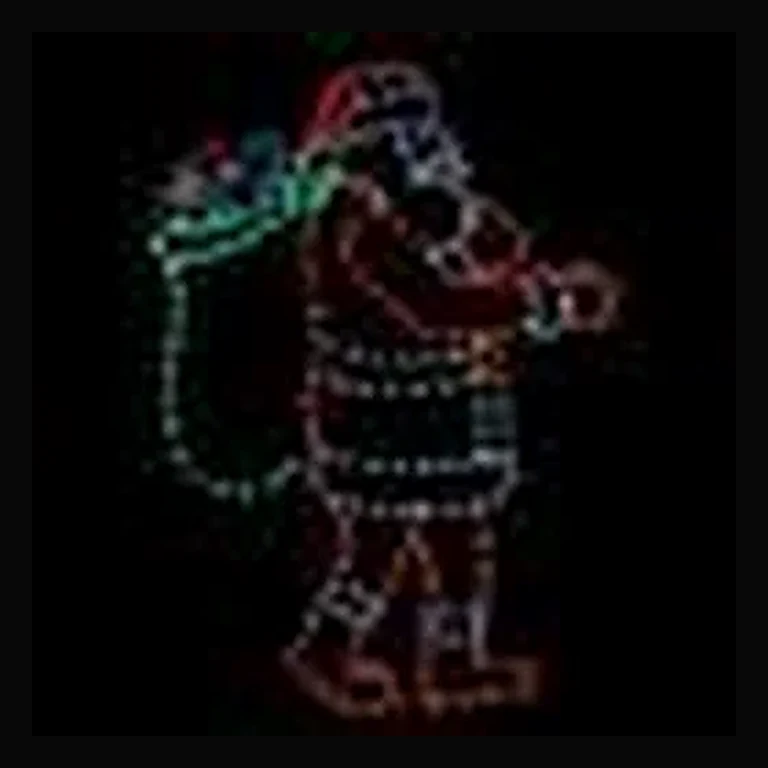 Santa with Gift Bag LED Display (48")