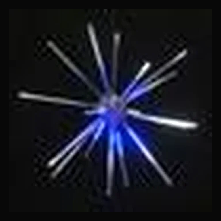 LED 24" Animated Starburst — Blue/White