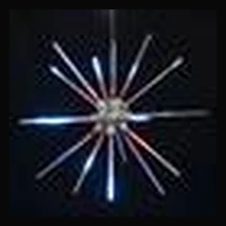 LED 24" Animated Starburst — Red/White