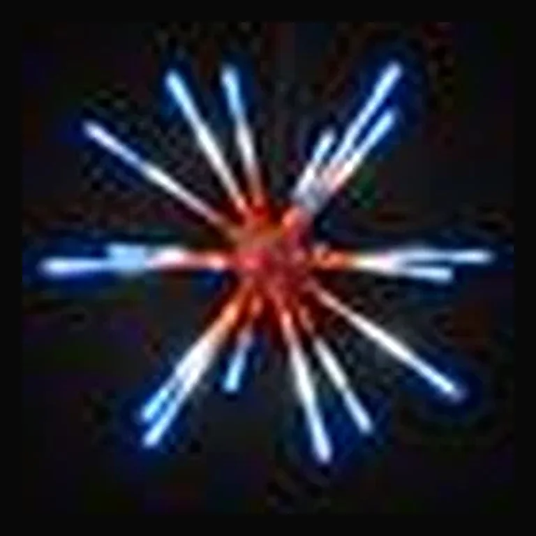 LED 24" Animated Starburst — Red/White/Blue