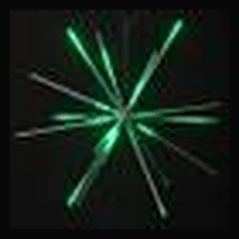 LED 48" Animated Starburst — Green