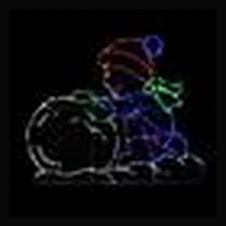 Boy Rolling Snow Ball LED Display