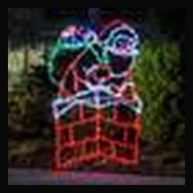 Santa in Chimney LED Display (40")