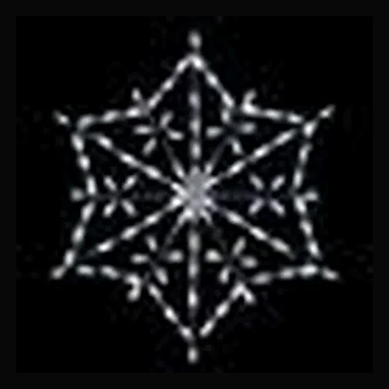 Hexagon Snowflake LED Display - White (30")