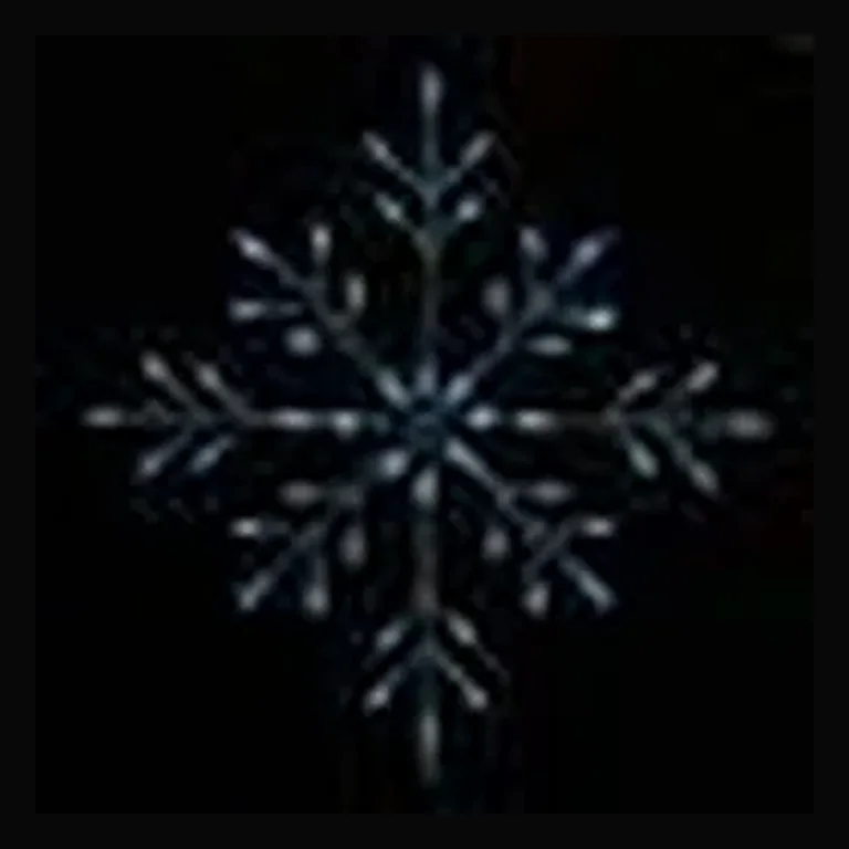 Snowflake LED Display - Ice Blue (24")