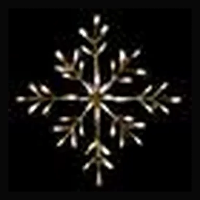 Classic Branch Snowflake LED Display - Warm