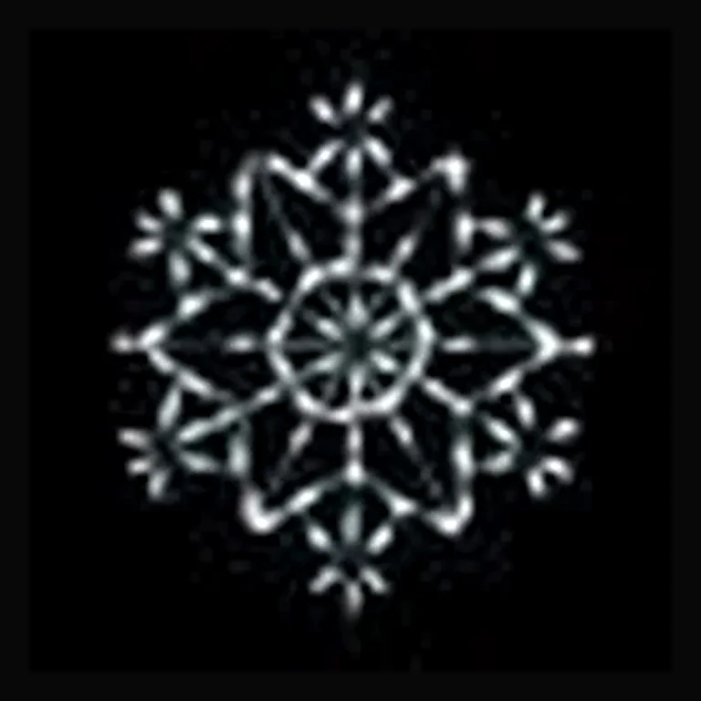 Crystal Snowflake LED Display - White (30")