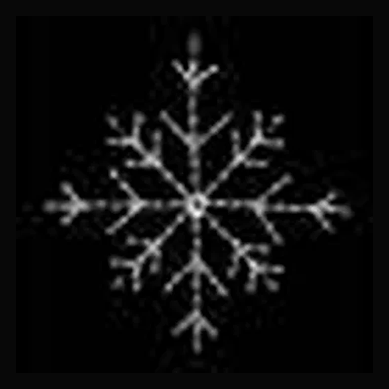 Snowflake LED Display - White (36")