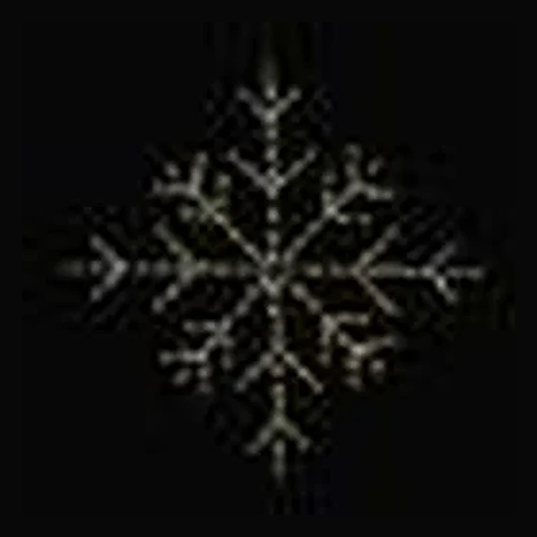 Snowflake LED Display - Warm White (36")