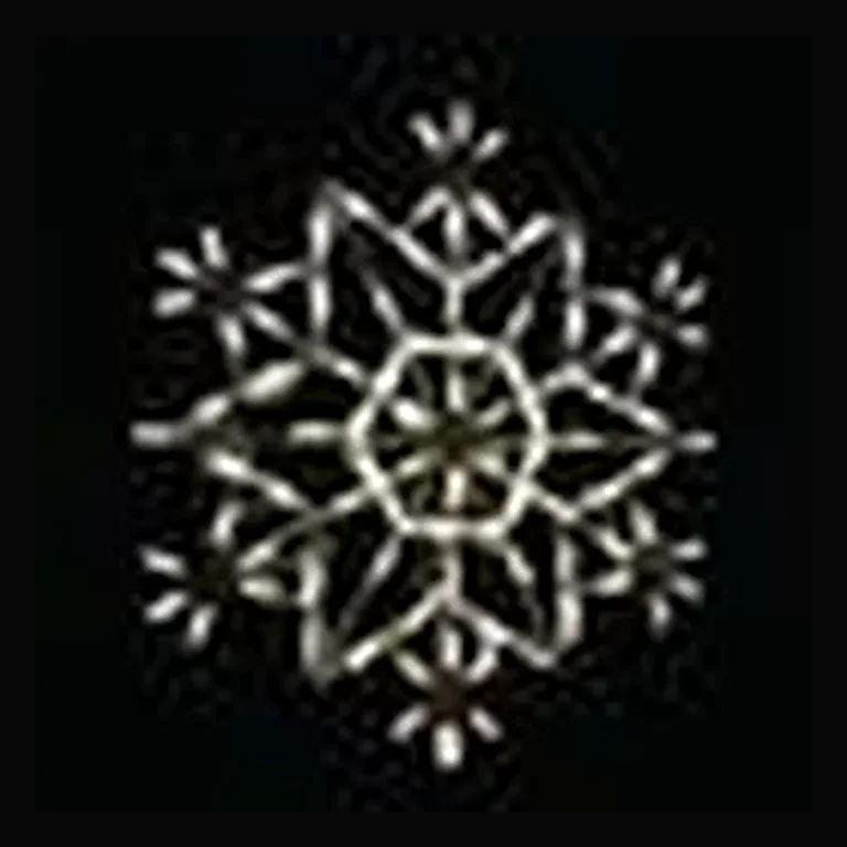 Crystal Snowflake LED Display - Warm White (30")