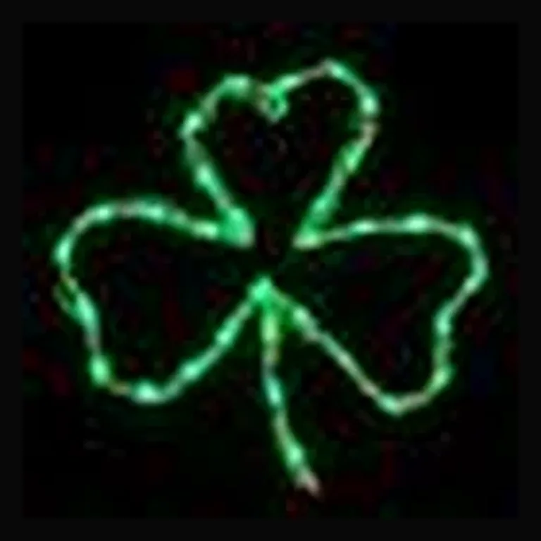 Shamrock Saint Patrick's Day LED Display (14")