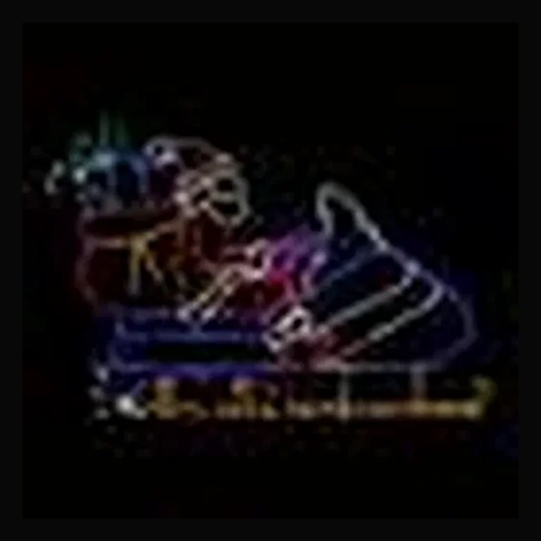 Santa Riding Snowmobile Animated LED Display