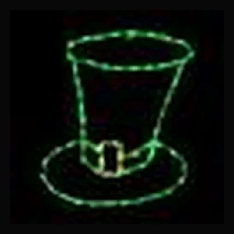 St Patricks Hat LED Display - Green (26")