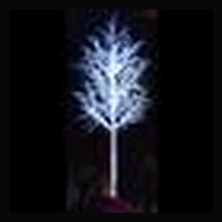 LED 12' Linden Tree, White Trunk, White Lights