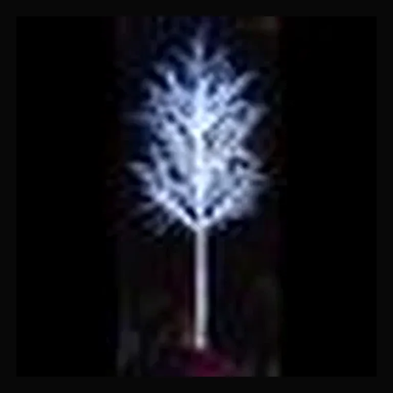 LED 15' Linden Tree, White Trunk, White Lights