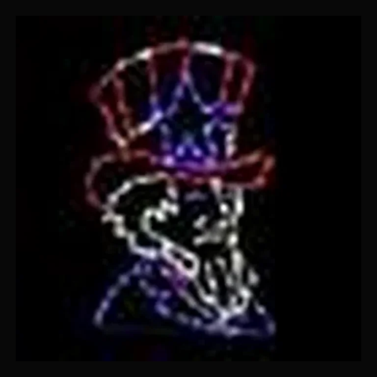 Uncle Sam Head LED Display