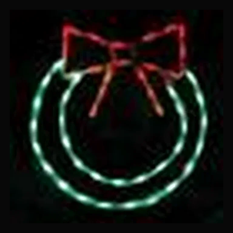 LED 22" Wreath with Bow