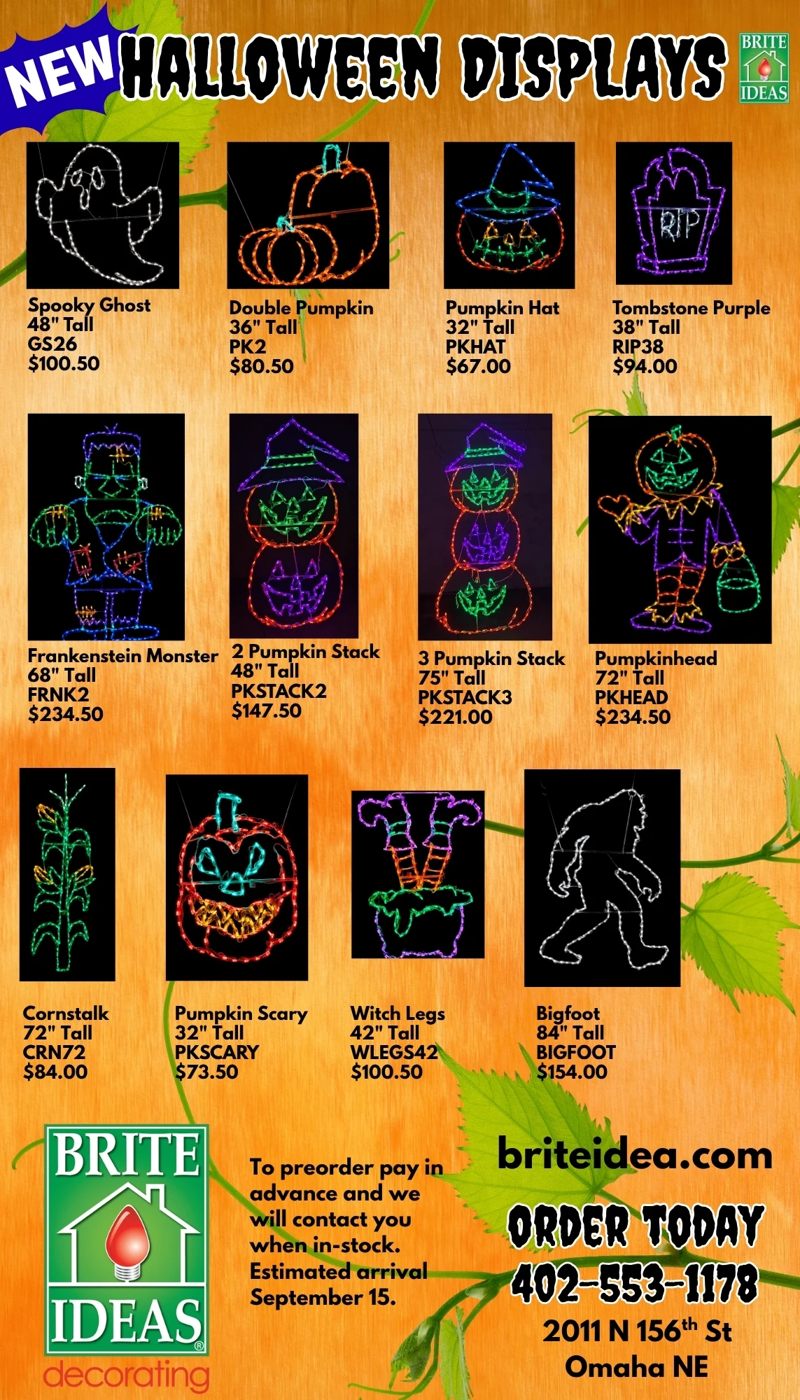 Brite Ideas 2026 Halloween lighted display collection