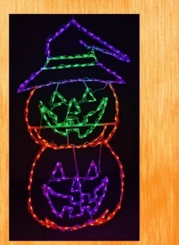 Brite Ideas 2 Pumpkin Stack lighted display