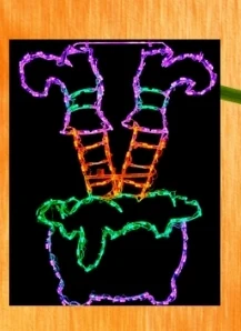 Brite Ideas Witch Legs lighted display